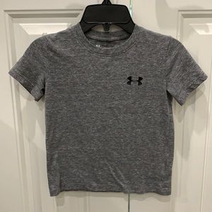 Grey Boys Under Armour T Shirt